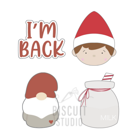 Mini Christmas set designs by Biscuit Studio for the festive season