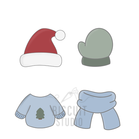 Mini Christmas 6cm Cookie Cutter Set