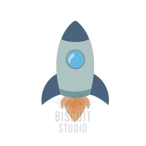 Space Rocket Cookie Cutter