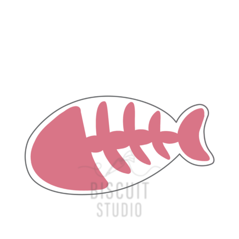 Pink fishbone design by Biscuit Studio, perfect for cat or pet themed parties