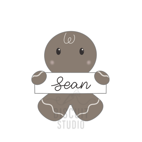 Gingerbread man plaque Cookie Cutter