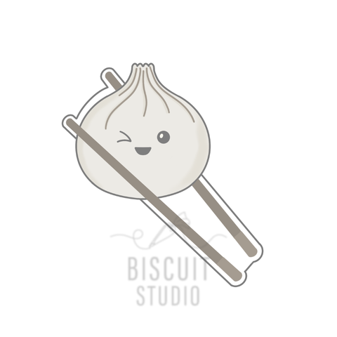 Dumpling chop sticks Cookie Cutter