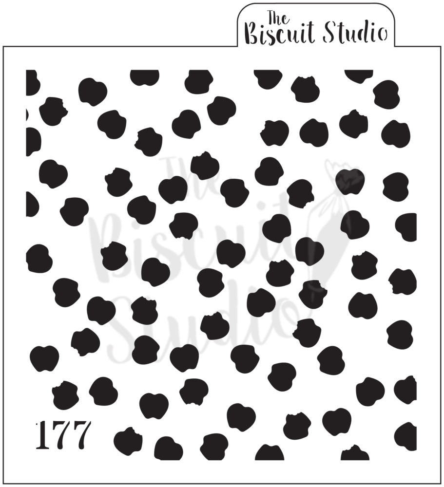 Apple background cookie stencils (2 stencils)