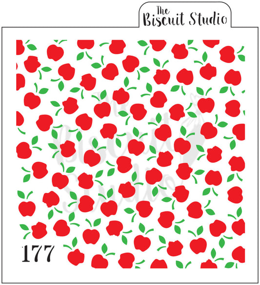 Apple background cookie stencils (2 stencils)
