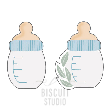 Baby bottle cookie cutter