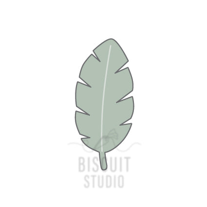 Banana Leaf Cookie Cutter