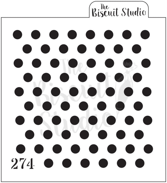 Large dots background cookie stencil