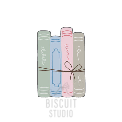 Upright Books Cookie Cutter by Biscuit Studio.