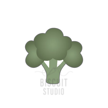 Broccoli cookie cutter