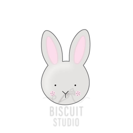 Bunny face cookie cutter