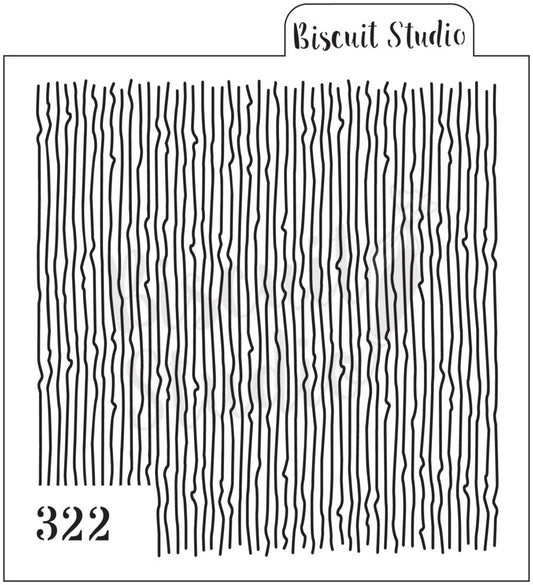 Hessian / burlap cookie stencil