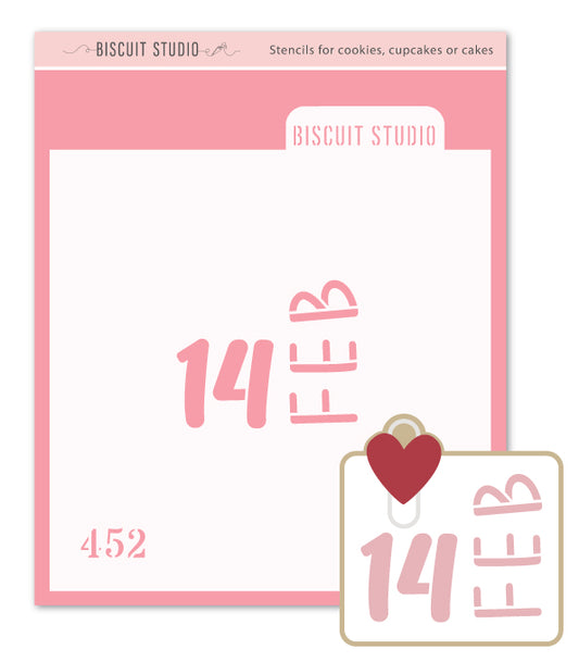Valentine calendar stencil cutter set