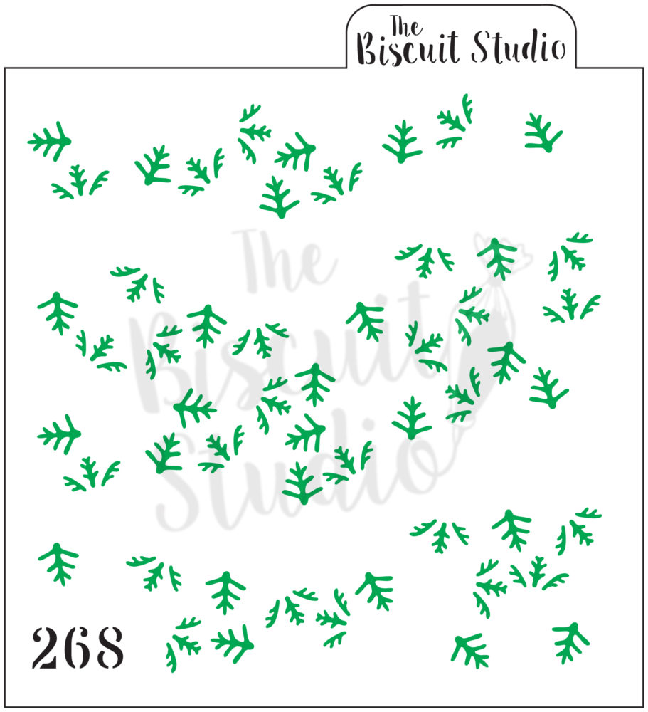 Carrot background cookie stencils (2 set)