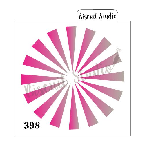 Central sunburst Cookie Stencil