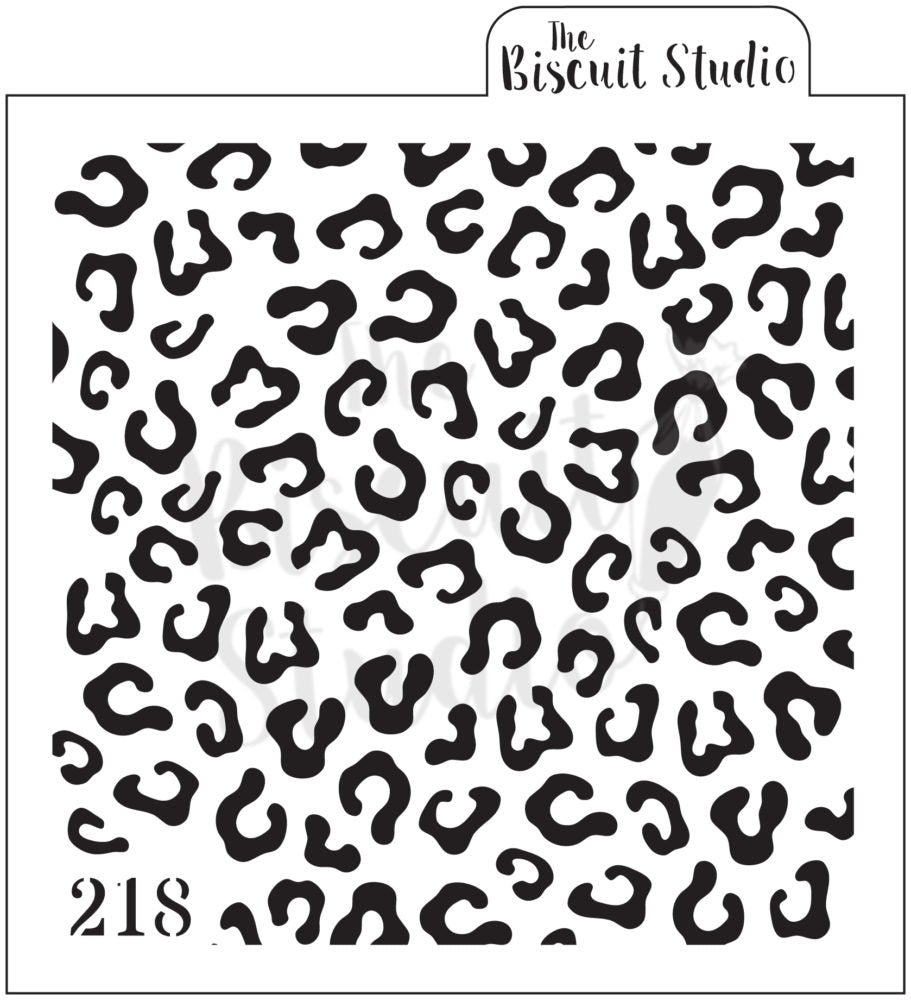 *Cheetah print cookie stencil (2 stencils)