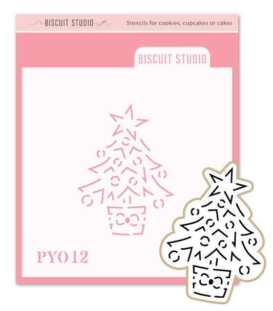 PYO Christmas tree stencil (with cutter)