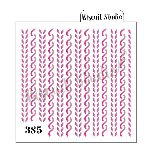 Chubby knit pattern Cookie Stencil