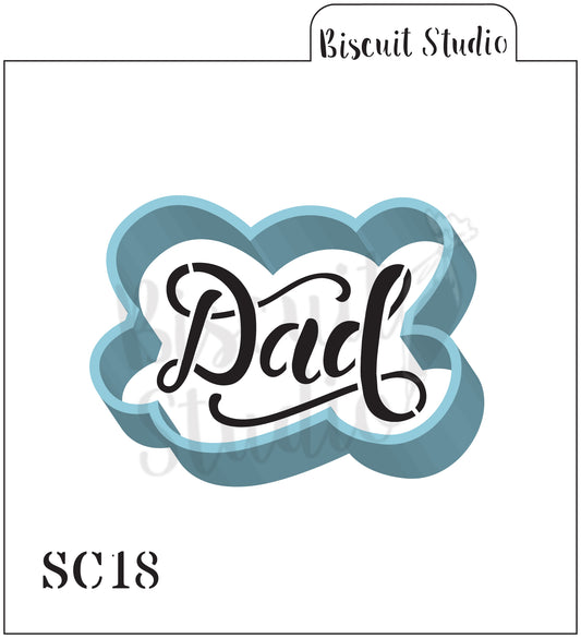 Dad cookie stencil/cutter set