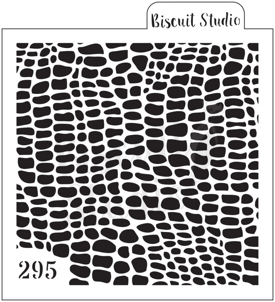 Dinosaur skin background cookie stencil