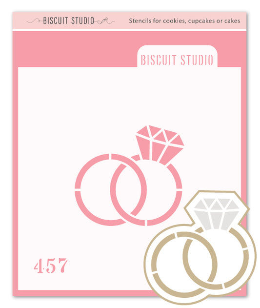 Double engagement ring stencil cutter set