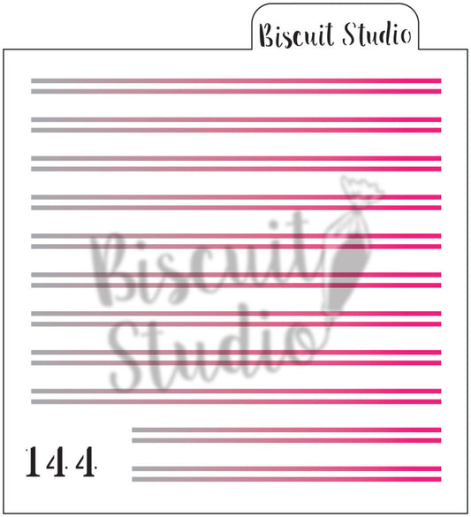 Double lines cookie stencil