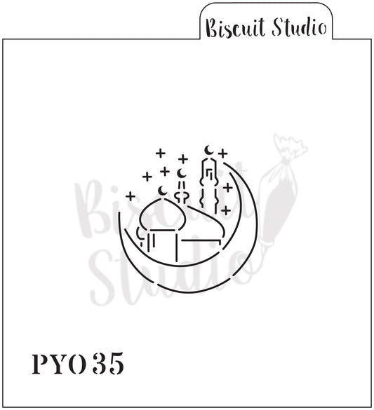Eid Mubarak PYO cookie stencil