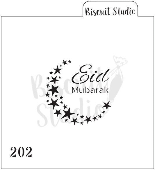Eid Moon cookie stencil