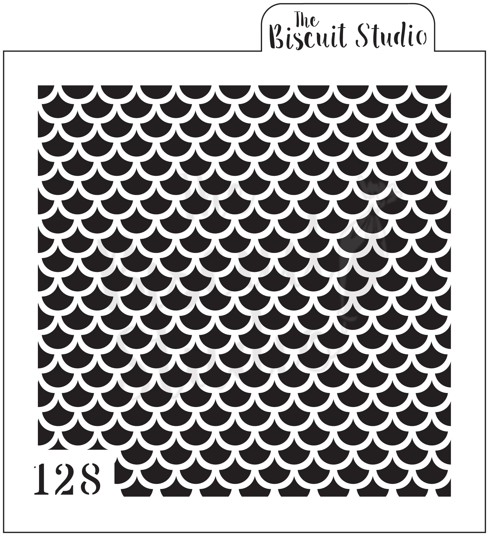 *Mermaid scallop cookie stenci