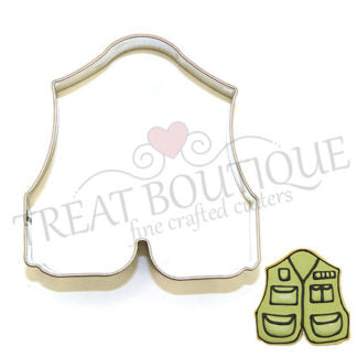Treat Boutique fishing vest cookie cutter