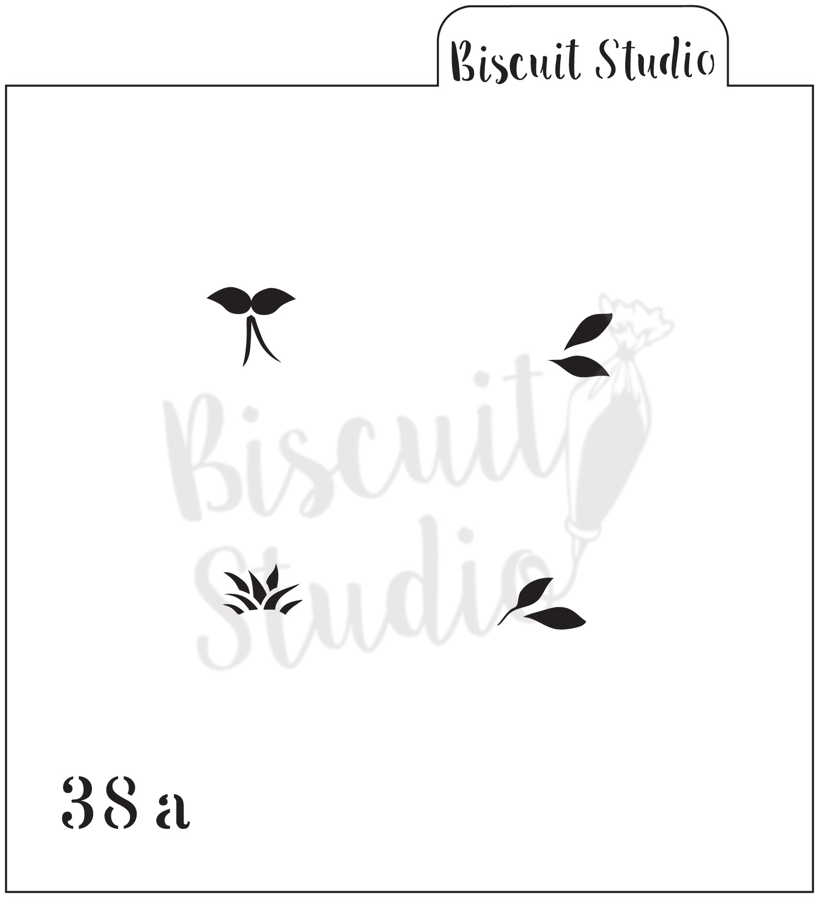 Fruit icons set cookie stencil