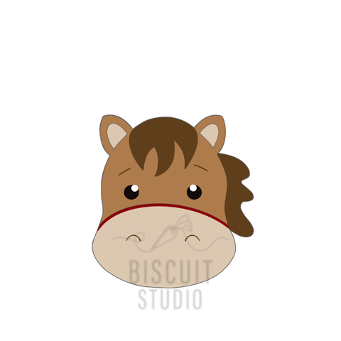 Horse Face With Mane Cookie Cutter
