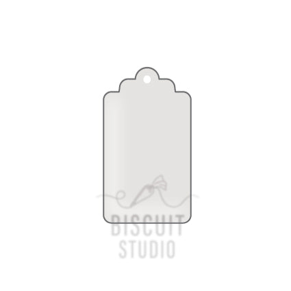 Gift tag cookie cutter