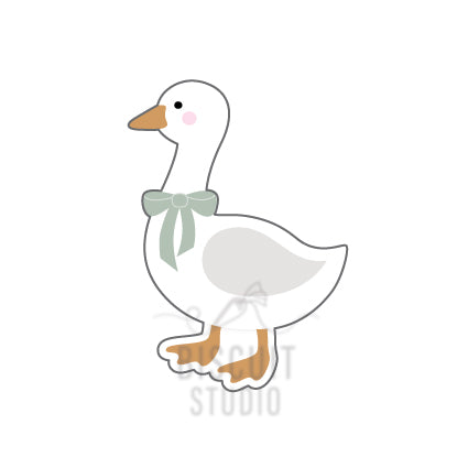 Goose With Bow Cookie Cutter