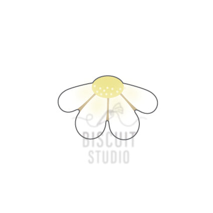 Half Daisy Cookie Cutter