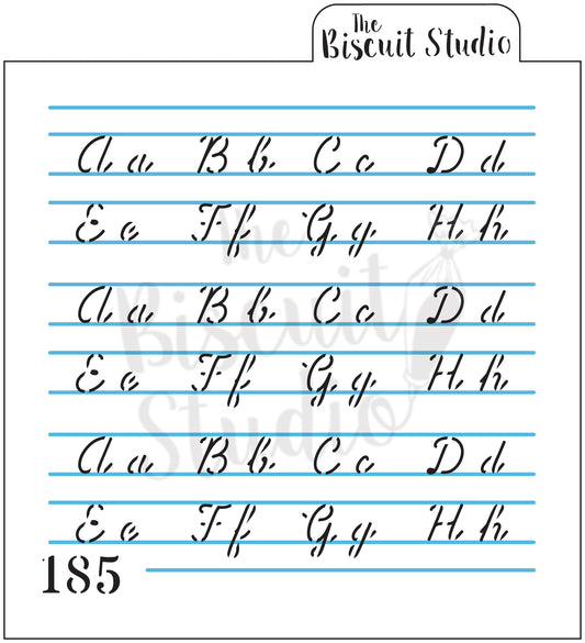 Paper lines & writing cookie stencil (2 set)