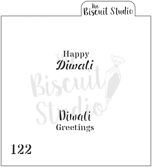 Happy Diwali and Diwali Greetings text in stylish fonts for festive gift cards