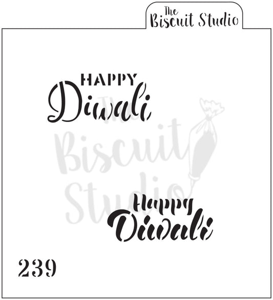 Happy Diwali cookie stencil