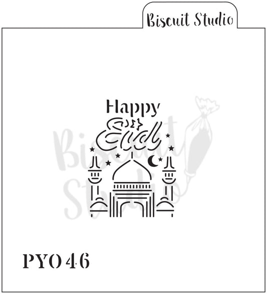 Happy Eid PYO cookie stencil