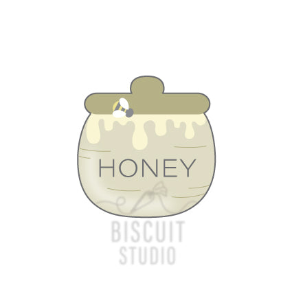 Honey jar cookie cutter