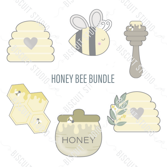 Honey bee cookie cutter bundle