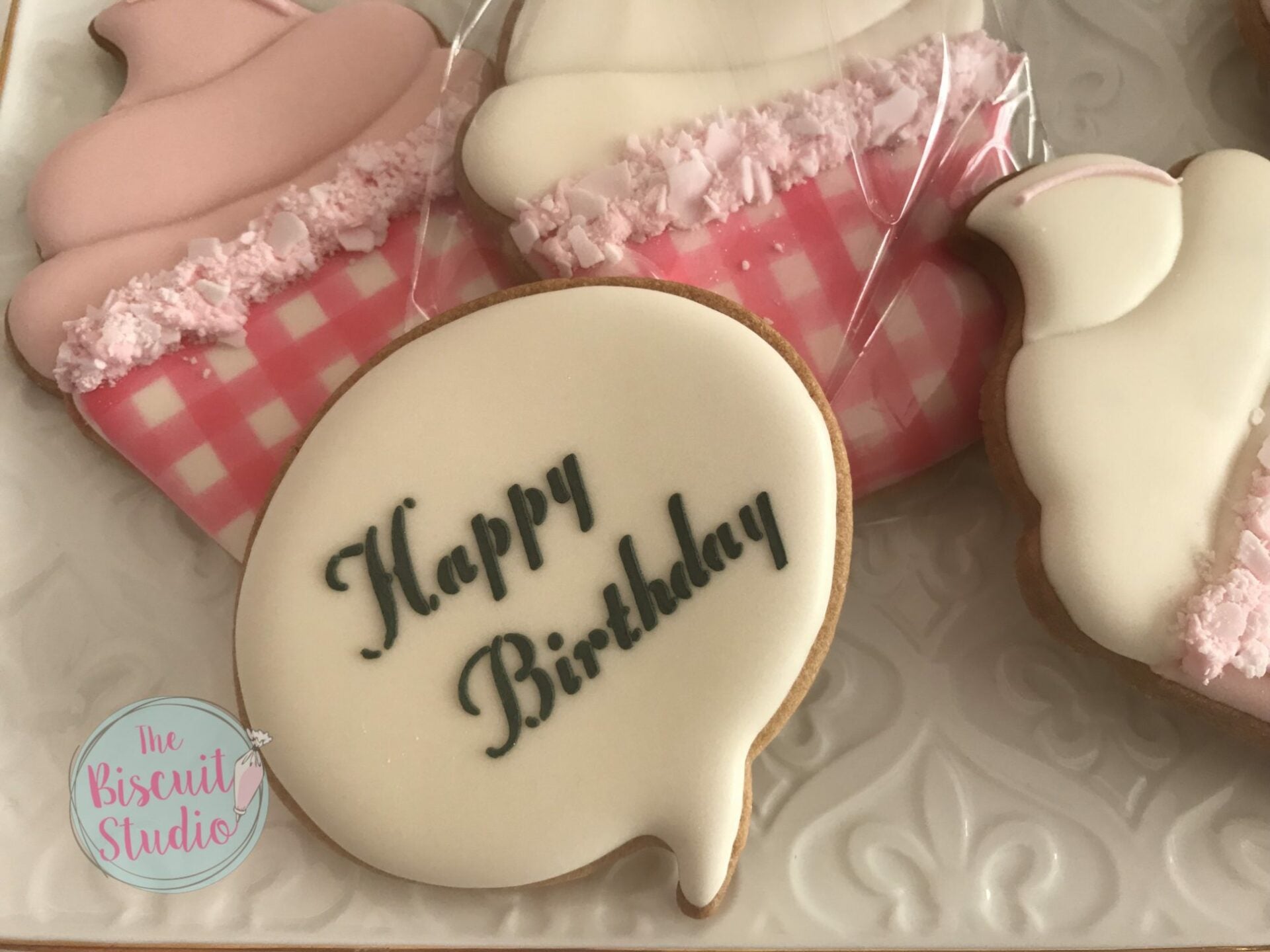 Happy Birthday cookie stencil