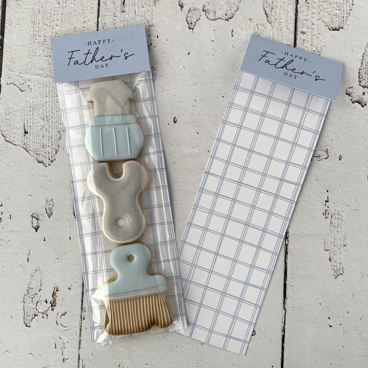 Blue Father's Day long cards (pack of 10)