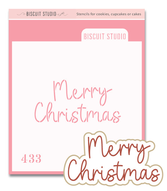 Merry Christmas Cutter & Stencil Set