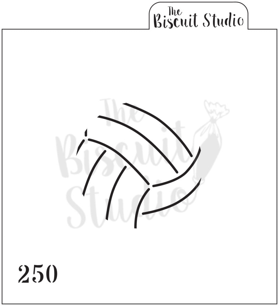 Netball lines cookie stencil