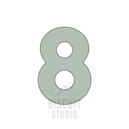 Number 8 Cookie Cutter