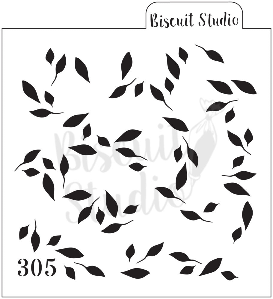 Orange background cookie stencil (2 set)