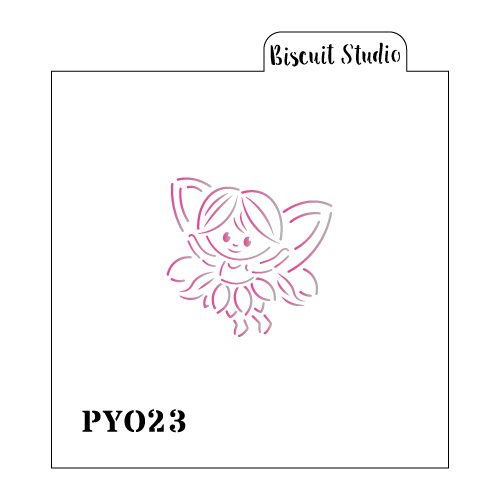 Cute fairy PYO cookie stencil