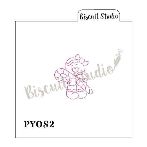 Ginger girl PYO cookie stencil