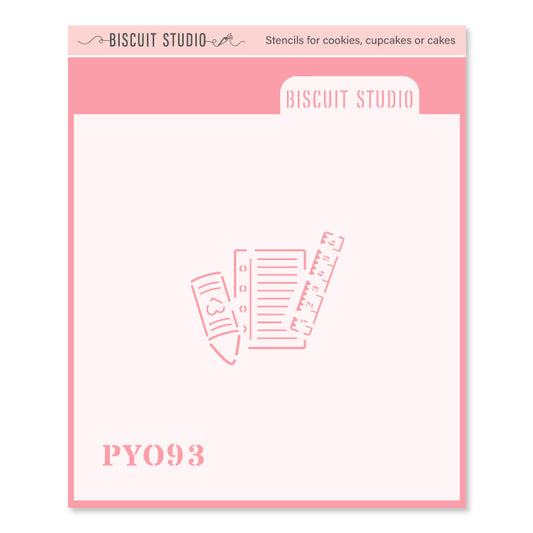 School PYO cookie stencil