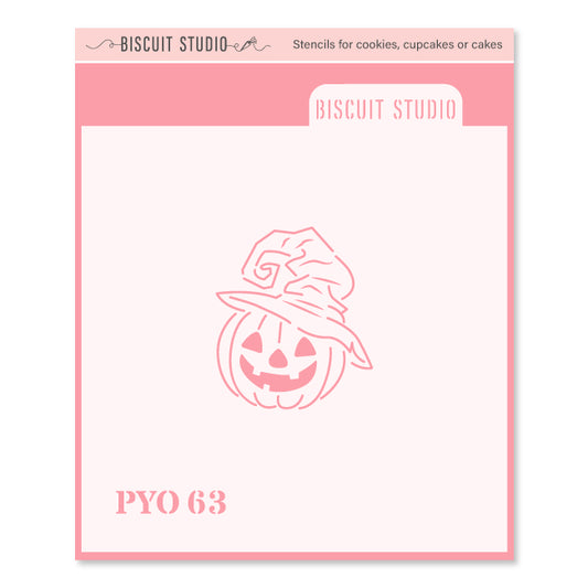PYO Pumpkin face cookie stencil